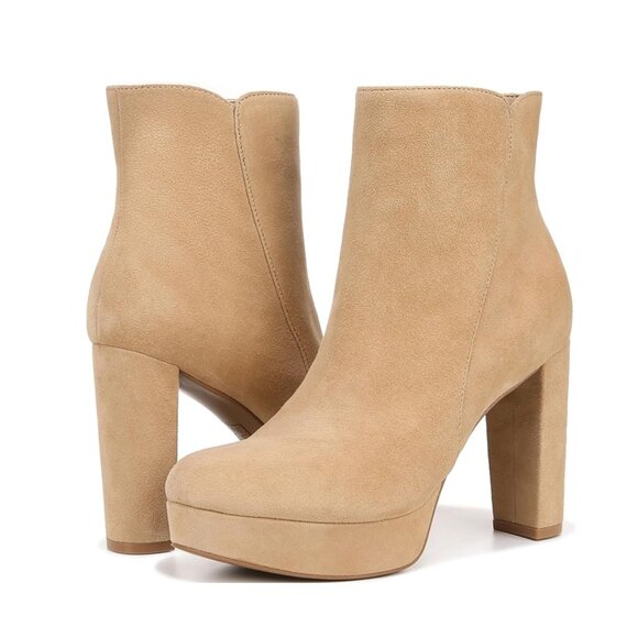 NWOT Naturalizer Women's Flavio Platform Ankle Booties Bamboo Tan Size 8M - Picture 1 of 8